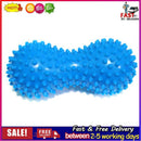 Peanut Shape Massage Fitness Ball Stress Relax Body Spiky Massager (Blue)