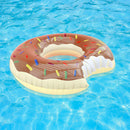 Inflatable Swimming Ring PVC Coffee Donut Design Pool Accessories (60cm) Newly