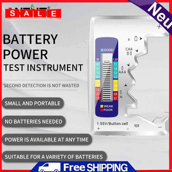 LCD Display Battery Capacity Tester Universal Battery Voltage Tester