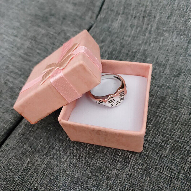 Women Charm Fashion Tiny Heart Finger chain Tears Expression Ring Jewelry Gift