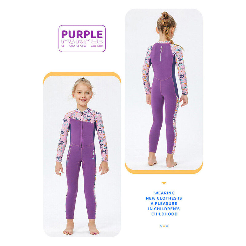 DIVE SAIL Scuba Diving Snorkeling Swimming Kid Girl Wetsuit (M151568K XL) Newly