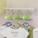 Multifunctional Foldable 5 Holes Drying Rack Clothes Hanger Hook (Green)