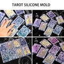 Tarot Card Molds 22 Silicone Full Set Cards Molds for Casting DIY (White) Newly