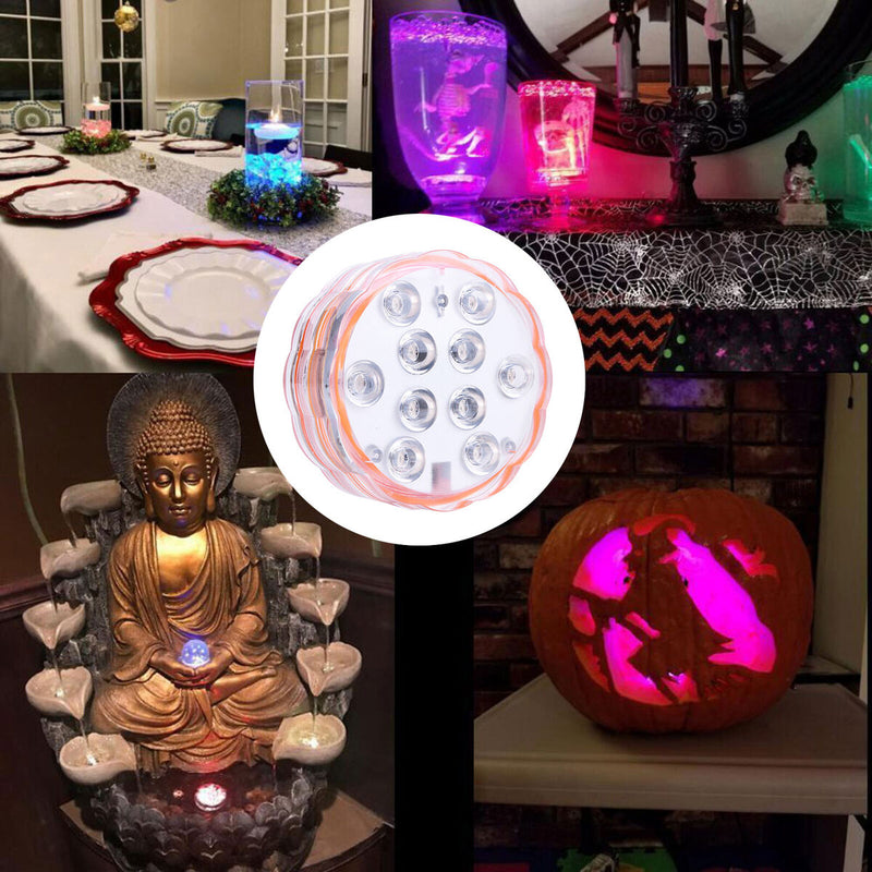 Waterproof Submersible Lights - Adjustable Lighting Modes for Party Bar Tank