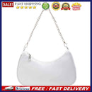 Fashion Women Purse Handbag Solid Color Nylon Underarm Pouch Chain Shoulder Bags