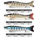 8 Segment 13cm 30g Sea Fishing Lures Sinking Artificial Hard Bait (D8K-01)