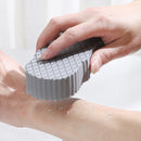Soft Exfoliating Bathing Sponge Scrubber Exfoliating Massager Tool (Grey)