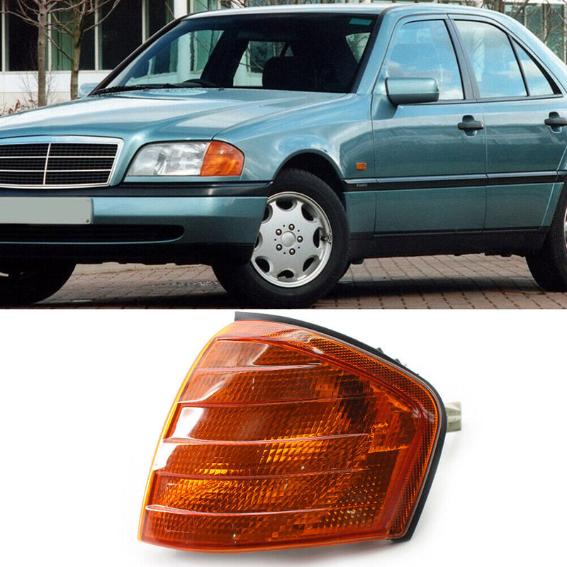 1 Pair Car Front Turn Signal Light for Mercedes Benz Class C Replace Lamp Newly
