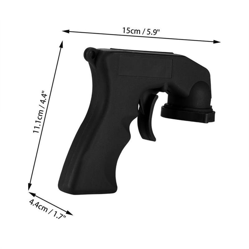 Paint Care Aerosol Spray Gun Handle with Full Grip Trigger Locking(Black)