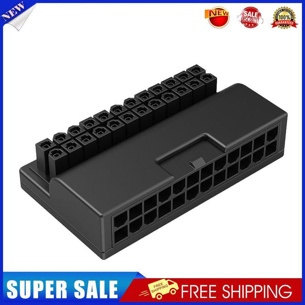 DIY 24Pin to 90 Degree PC Motherboard ATX Power Supply Connector Adapter