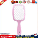 Hollow Detangling Hairdressing Comb Wet Dry Hair Scalp Plate Combs (Pink) Newly