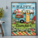 Diamond Painting DIY Happy camping Full Round Drill Rhinestone Picture