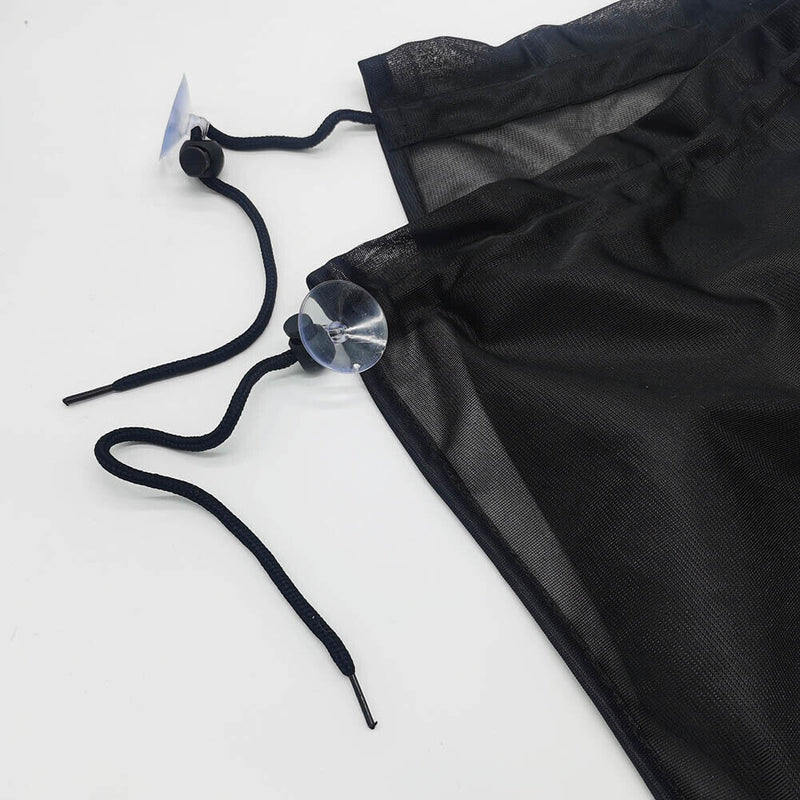 Car Anti-UV Side Window Sunshades Windscreen Shade Curtain Polyester Black Newly