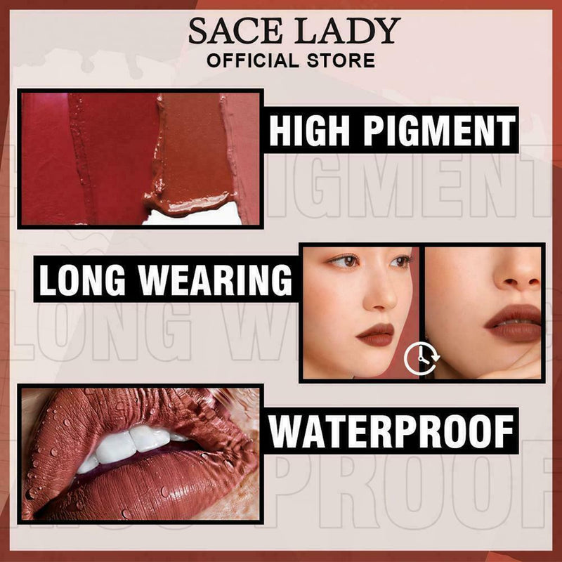 Lip Glaze Set Sample Combination Velvet Matte Waterproof Cup Non-stick O9T8