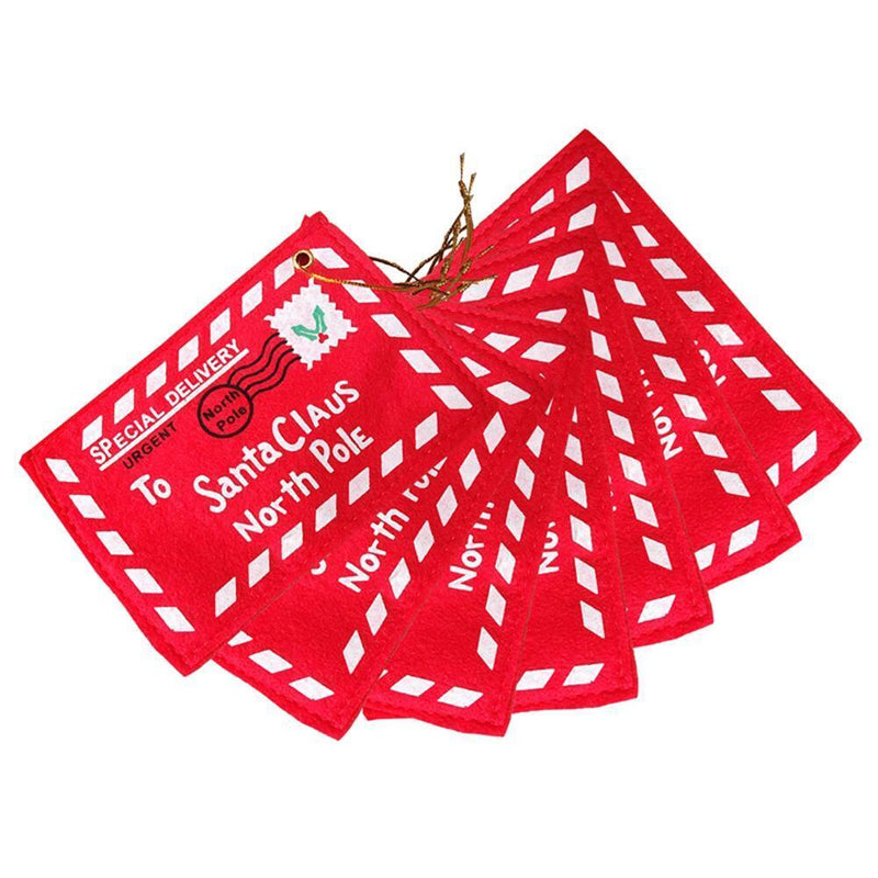 Non-Woven Christmas Envelope Pendant Gift Candy Bags Tree Party Hang Decor