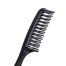 Hairdressing Straight Curly Detangler Hair Combs Salon Hair Styling (Black)