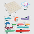 Soft Nail Geoboard with Cards Intellectual Children Party Board Games Supply