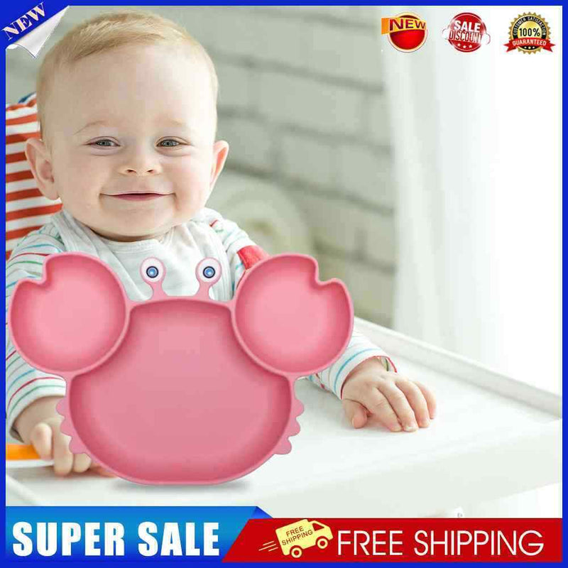 #A Cartoon Children Baby Dishes Safe Sucker Dining Plate Non-slip for Family Sch