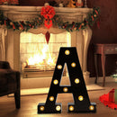 Letters LED Night Lights Alphabet Symbol Sign Lamp Home Wedding Decor (A) Newly
