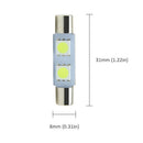 5050 2SMD COB 31MM Car LED Reading Bulbs Festoon Light C5W Dome Lamp For 4Pcs