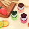 3pcs Star Heart Rabbit Shape Vegetables Cutter Cooking Baking Molds (C) Newly