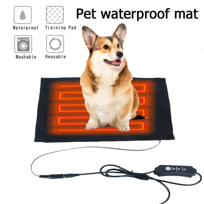 USB 3 Level Electric Heating Pad Pet Dog Cat Bed Warmer Home Office Chair MatN.#