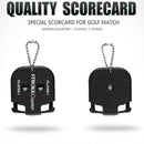 Portable Small Black Golf Scorer Counter Stroke Shot S2V8 With Keychain H5Y2