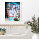 Waterfall Girl Oil Paint By Numbers Kits DIY Craft Coloring Drawing Home De