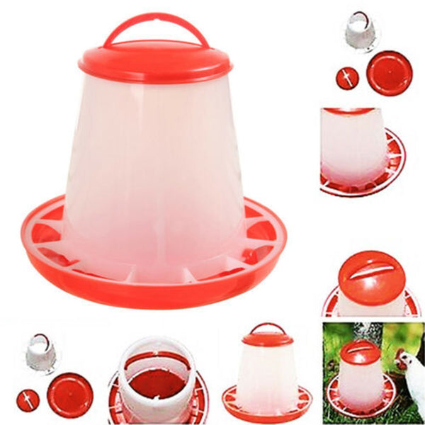 1.5L Automatic Plastic Food Drink Water Bird Quail Chicken Poultry Feeder
