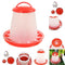 1.5L Automatic Plastic Food Drink Water Bird Quail Chicken Poultry Feeder