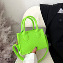 Portable Shoulder Message Bag Solid Felt Mini Purse Crossbody Top Handle Bag