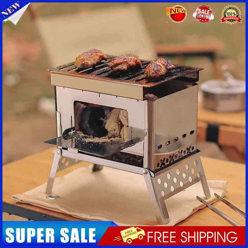 Mini Portable Camping Stove Detachable Furnace Stoves Lightweight for Picnic BBQ