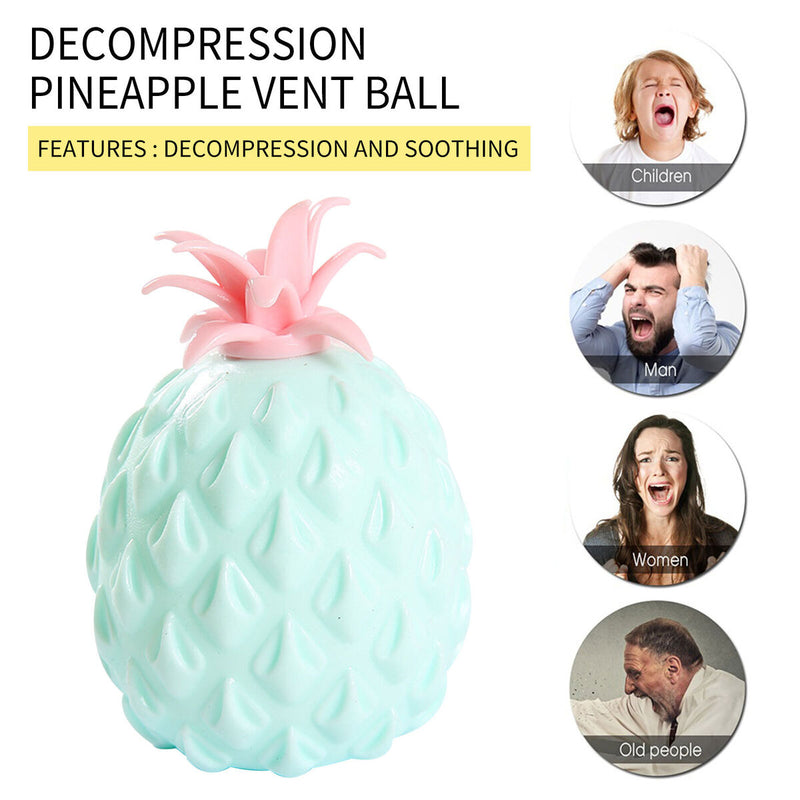 Stress Balls Pineapple for Autism Anxiety Relief Squeeze Ball Toys Sensory
