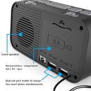 A1 Digital Desktop Alarm Clock Dual USB Charging Port LED Display DAB FM Radio
