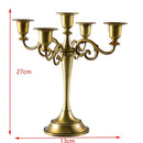 Wedding European Style Home Decor Candle Holder 5 Arms Candelabra Candlestick