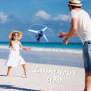 Funny Pull String Colorful LED Light Up Flying Saucer Disc Kids Development
