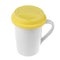 Silicone Cup Lid Reusable Anti-dust Leakproof Insulation Cup Cover (Yellow)