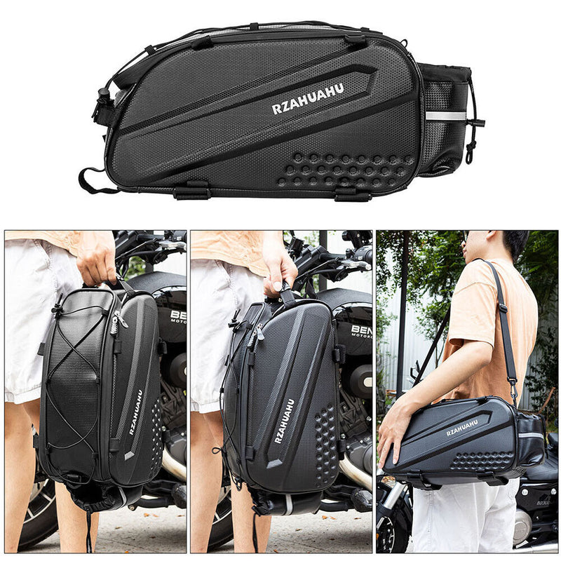 RZAHUAHU Bike Seat Tail Pouch Night Reflective Shoulder Bag Cycling Accessories