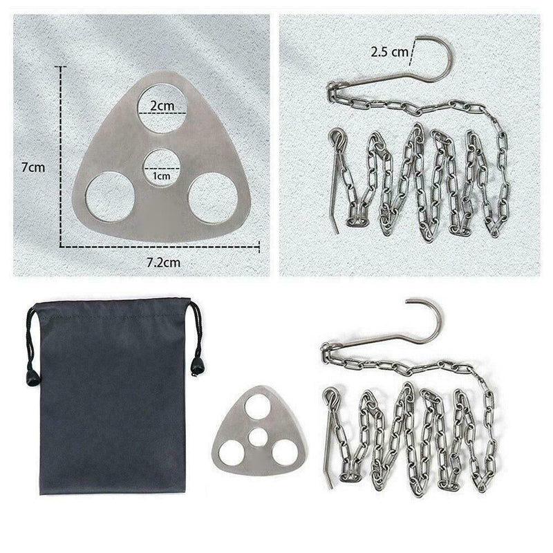 Outdoor Camping Tripod Portable Cooking Campfire Pots Holders Picnic N N1O Z4V9