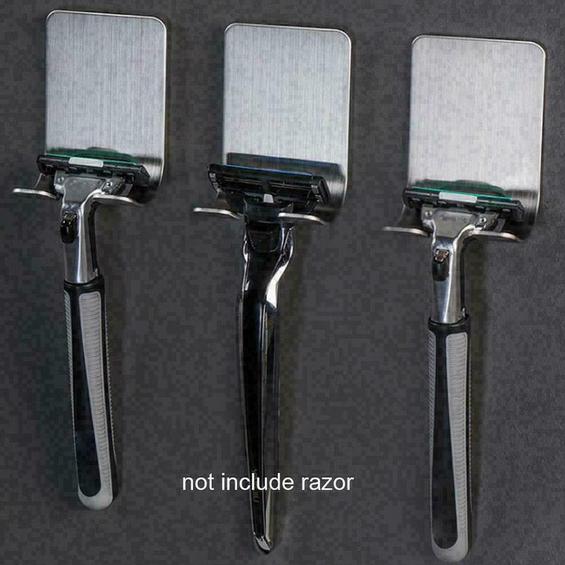Shaver Shelf Steel Razor Holder Bathroom Razor Rack Hook O2R2 X2H2 V0O6