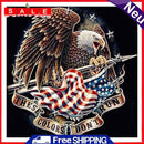 DIY Eagle and Flag Oil Paint by Numbers Kit Drawing on Canvas Picture Home Decor