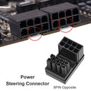 ATX 8Pin Female to 8Pin Male 180 Degree Power Adapter for Desktops GPU (B) Newly