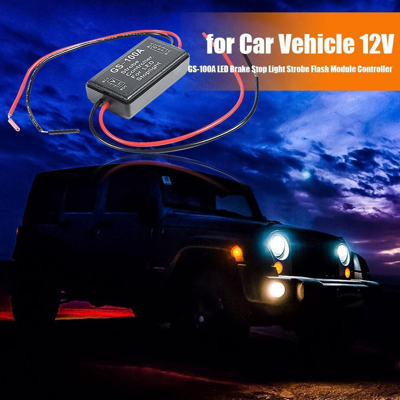 GS-100A LED Brake Stop Light Strobe Flash Module Controller Box for Car 12V