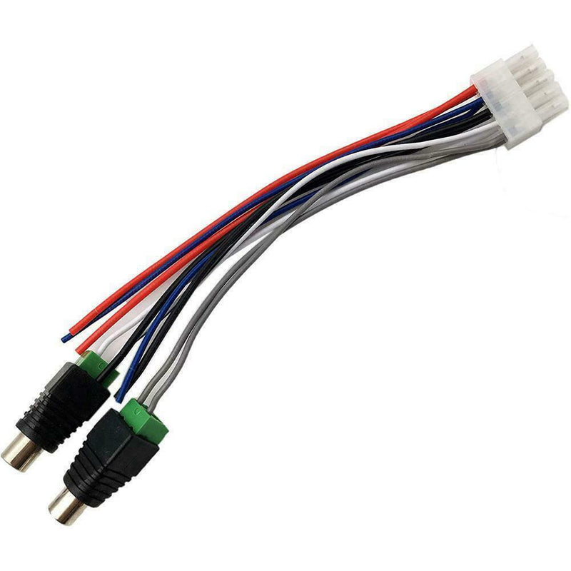 1pc Power Input Speaker Wire Harness 10 Pin Plug RCA For Dual TBX10A G8K0