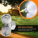 Copper Mist Spray 2 Nozzle Garden Water Cooling Sprinklers Irrigation Tools