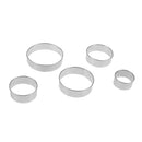 5pcs Stainless Steel Round Sharp Cookie Cutter DIY Cake Mold BakingTools
