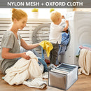 Cloth Drawer Organizer 3pcs Closet Box for Leggings Jeans (7 Cell Grey) Newly