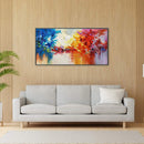 Oil Paint By Numbers Lake Scenery Frameless Picture Craft Kit for Living Room