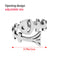 Yarn Guides Thimble Opening Fish Bone Shape Crochet Loop Knitting Ring Sewing