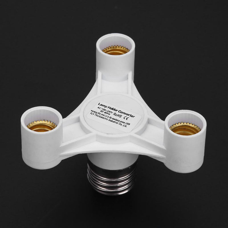 E27 to 3E14 Bulb Light Socket Adapter Splitter Screw Induction Lamp Holder UK